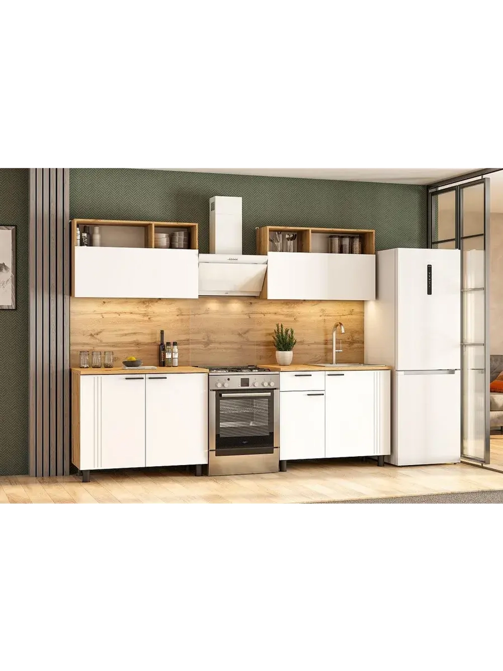 Кухонный гарнитур 200 модульный Дуб Венге