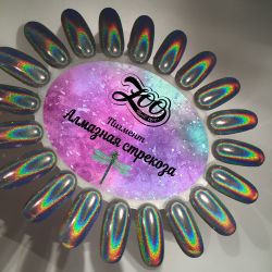 Zoo Пигмент втирка голографическая Алмазная стрекоза, 0.5г 3