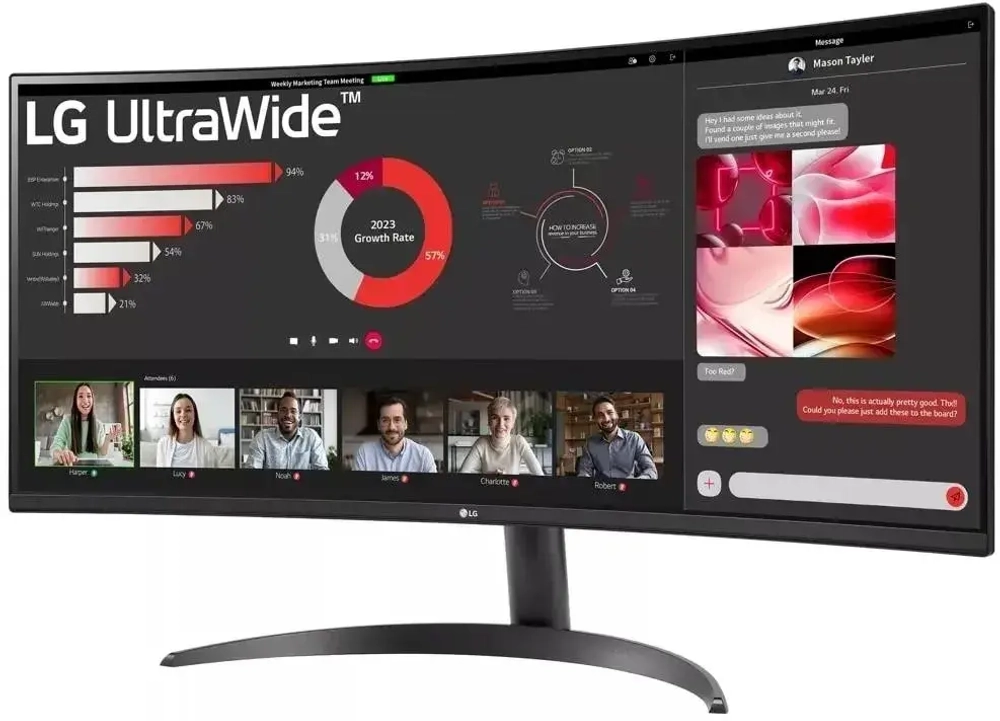 Монитор 34" LG 34WR50QK-B