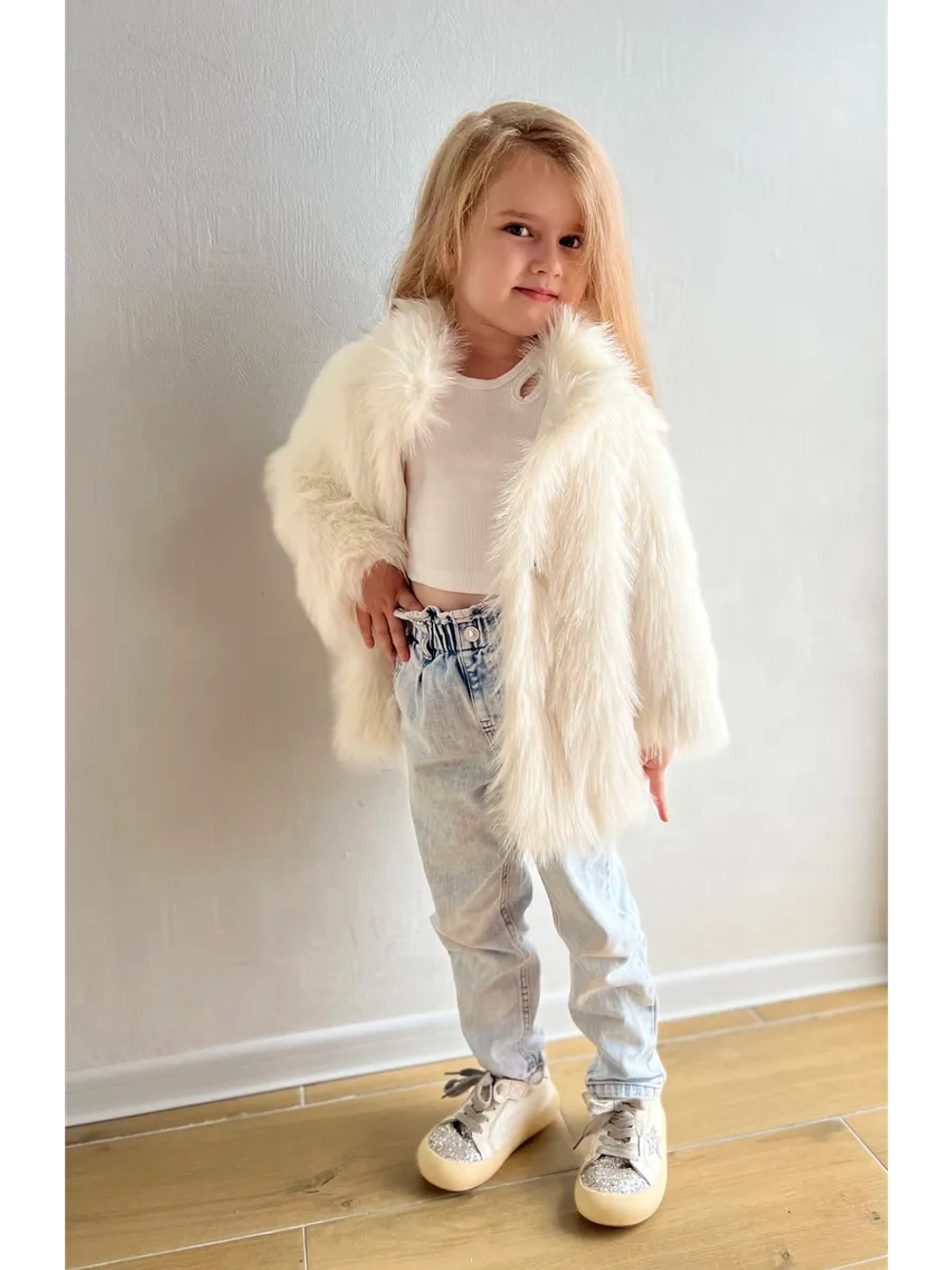 Шуба искусственная демисезонная