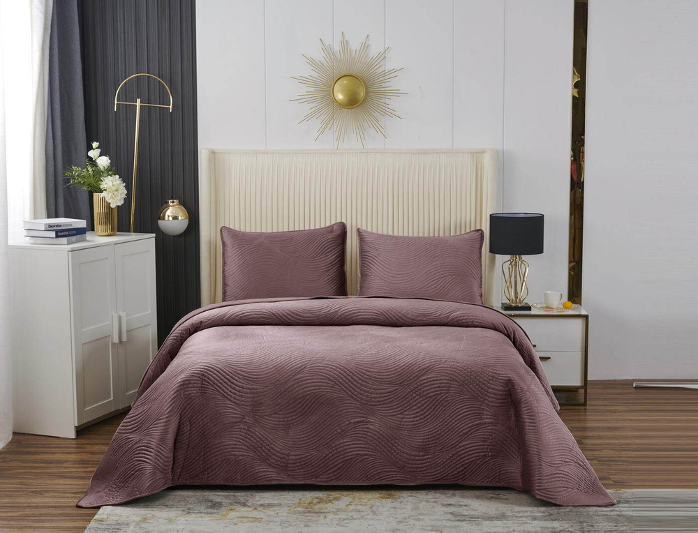 Покрывало 240х260 и 2 наволочки 50x70 Sofi De MarkO Жизель розовое