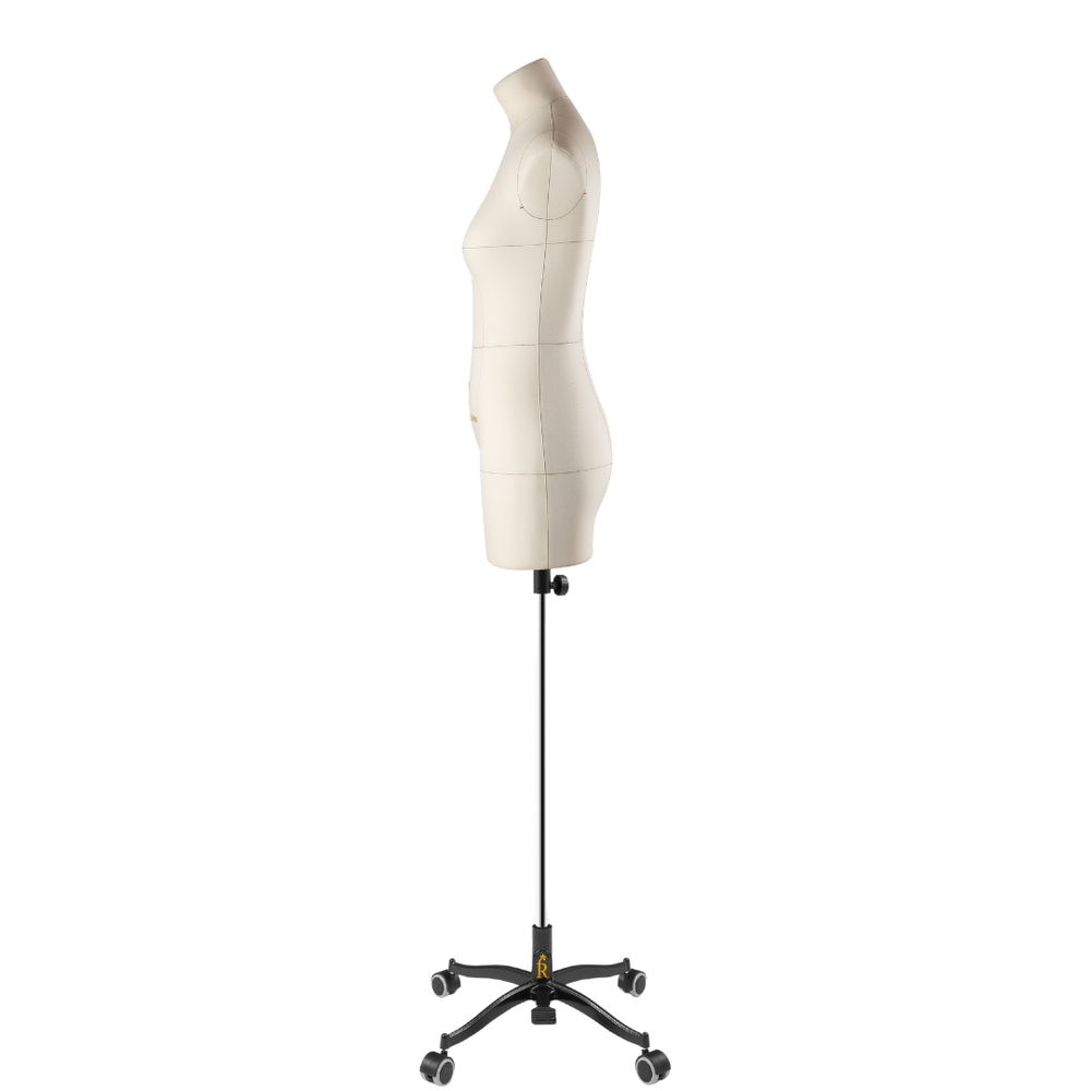 Манекен портновский Моника, комплект Стандарт, размер 44, цвет бежевый, в комплекте подставка «Милан» и чехол-накидка