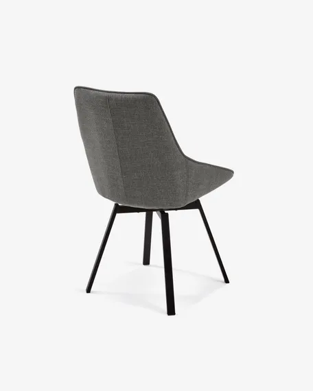 Крутящийся стул Haston темно-серый | La Forma | Испания | Купить в Hallberg.ru