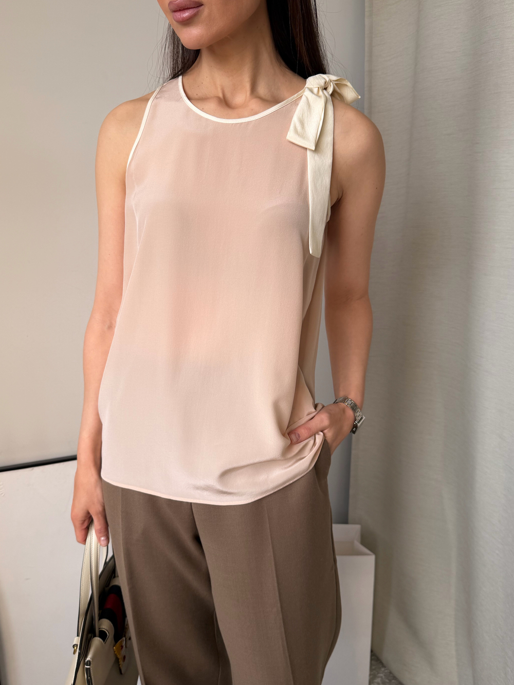 Шелковая блузка Red Valentino, S