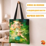 Сумка шоппер с принтом Genshin Impact