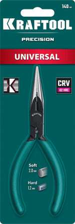 KRAFTOOL Kraft Mini, 140 мм, прецизионные тонкогубцы (220017-3-14)