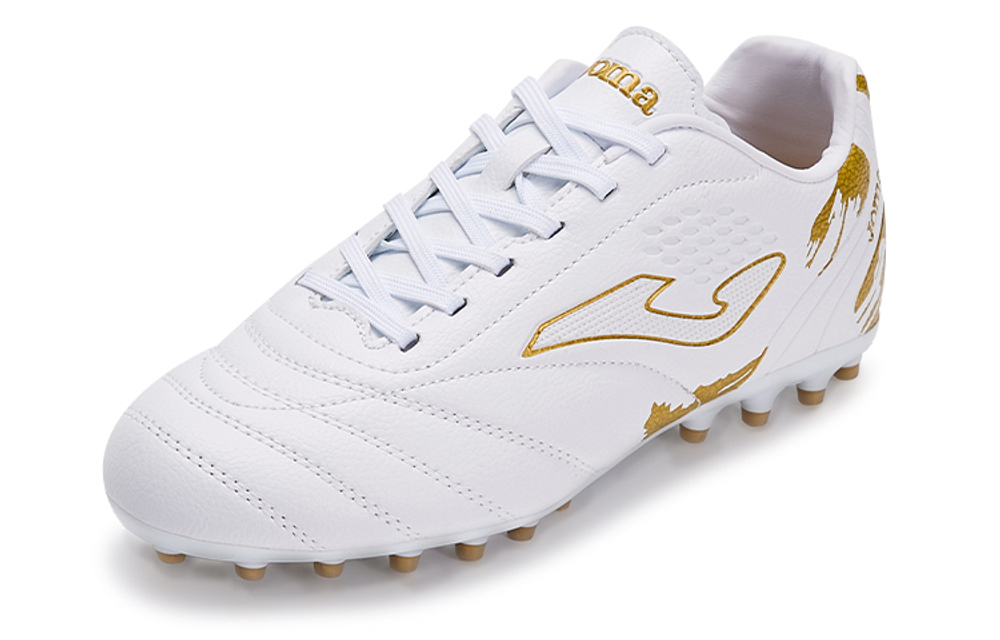 Children's JOMA Homer aguila MG people grass field non-slip wear-resistant low-top football shoes platinum