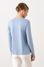 23070 Джемпер женский (голубой)