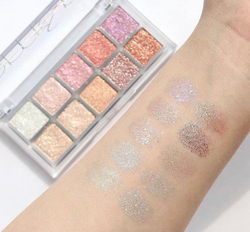 Rom&Nd Better Than Palette 00 Light & Glitter Garden большая палетка теней-глиттеров для век