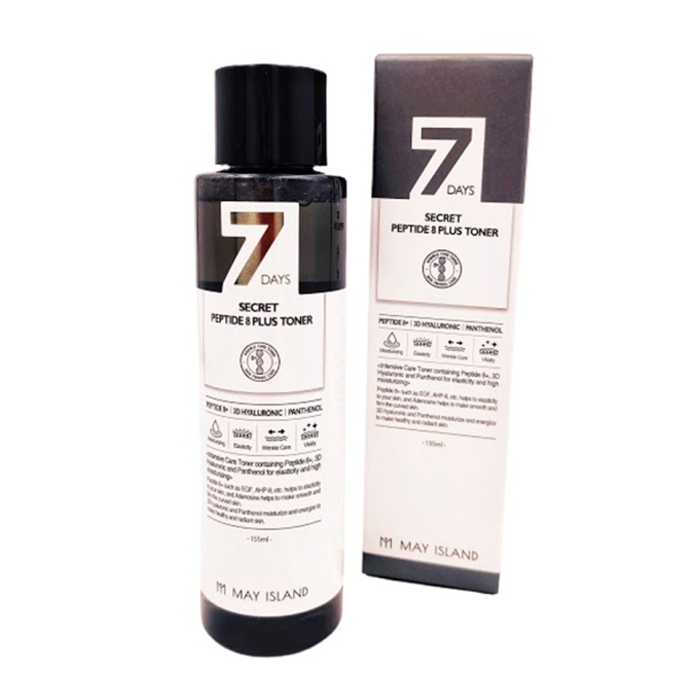 Омолаживающий тонер с комплексом из 8 пептидов May Island 7-Days Secret Peptide 8 Plus Toner 155мл