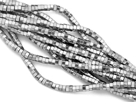 Нить бусин из гематита "Гайка" 3мм