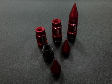 Колёсные гайки RAYS Style острые красные