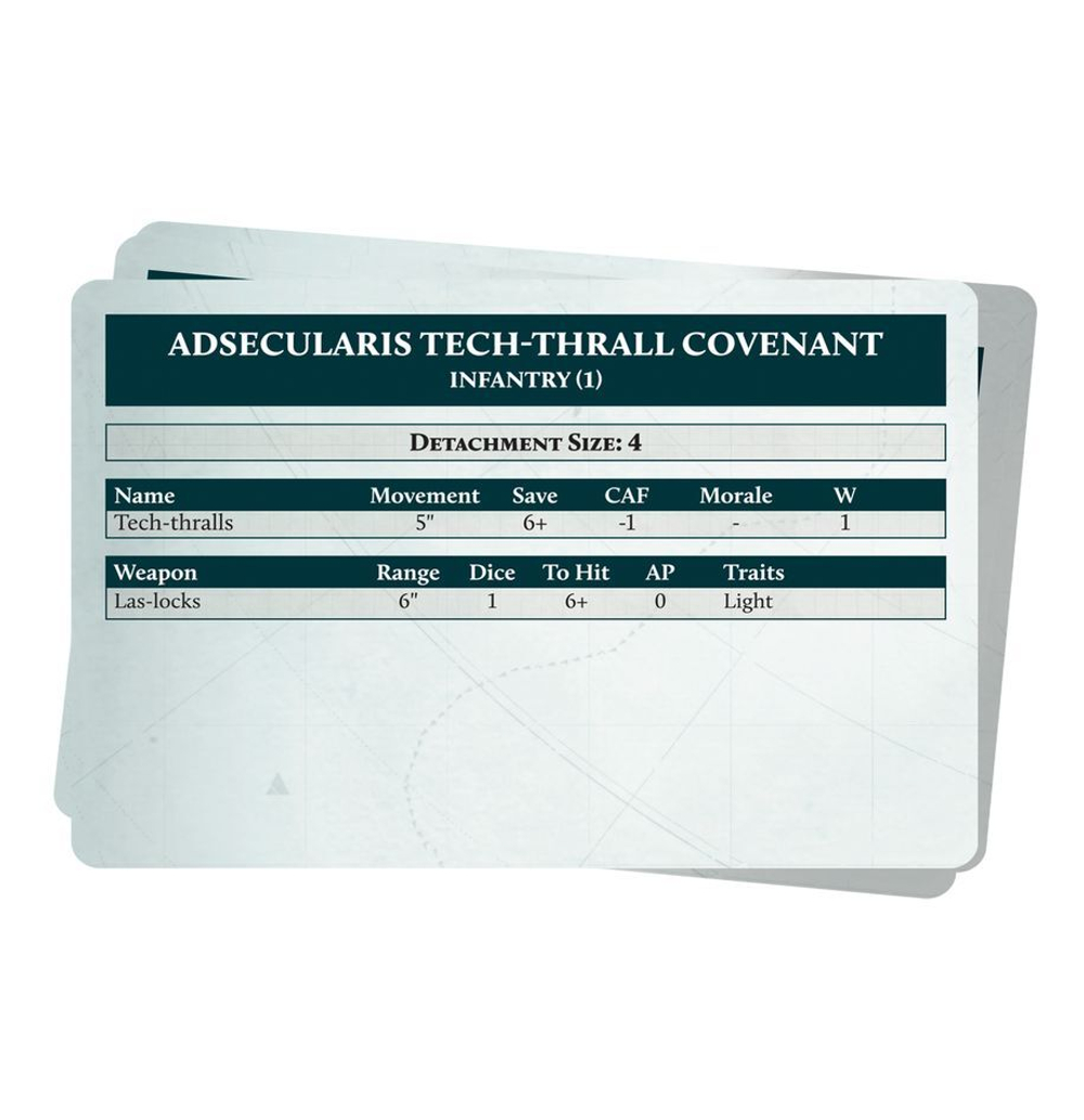 L/IMPERIALIS: MECHANICUM ARMY LIST CARDS