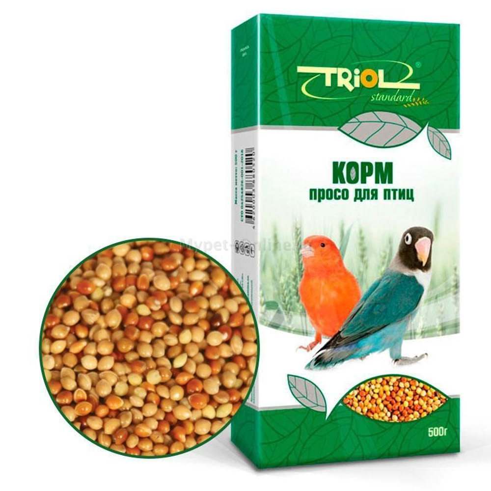 Корм для птиц "Просо", 500г, Тriol Standard