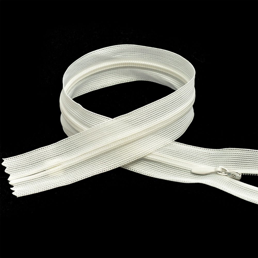 Молнии потайные, L 60 см, молочный