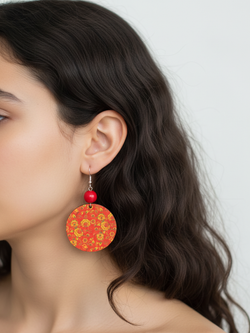 Серьги Хохлома