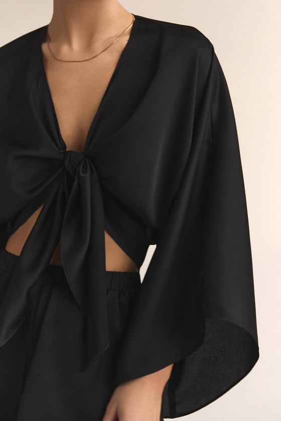 Топ на завязках MONICA Чёрный