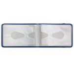 Визитница/кредитница однорядная BRAUBERG "Iguana", на 24 карты, под кожу змеи, застежка, темно-синяя, 232288