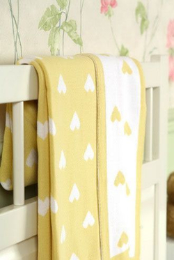 Элитный плед детский Imperio 243 жёлтый от Luxberry