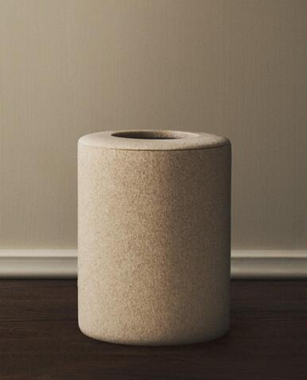 Zara Home ведро для мусора, смола, бежевый