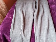 Qadın üçün beli rezinli, cibli, enli ayaqlı açıq boz şalvar 10121083