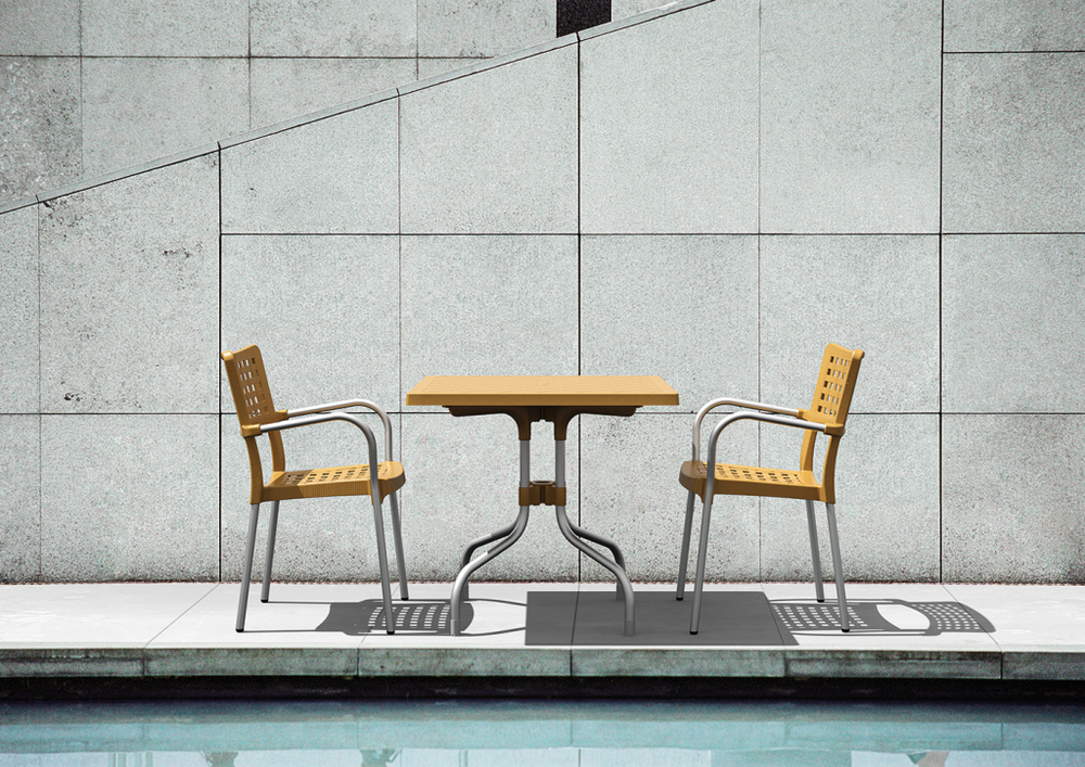 Кресло пластиковое Siesta Contract Gala, тик