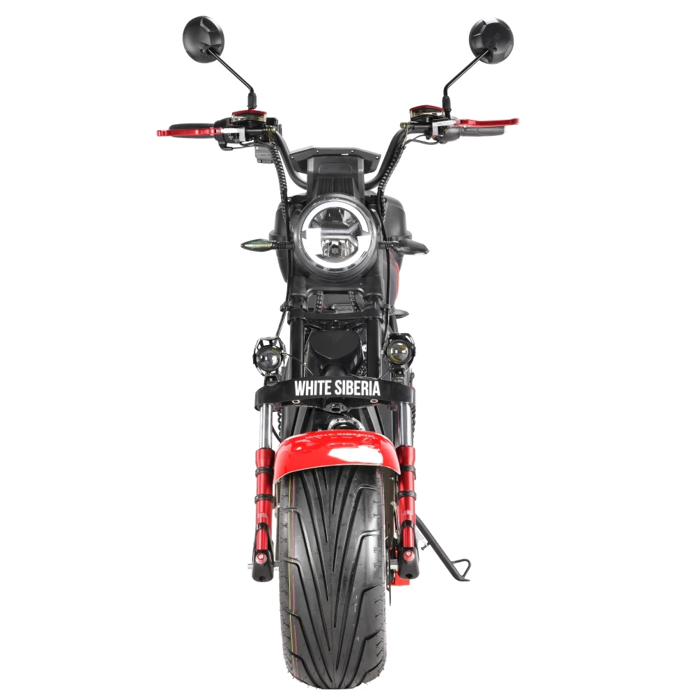 Электроскутер Cityсoco WHITE SIBERIA PRO MAX + 3950W 21AH Красный