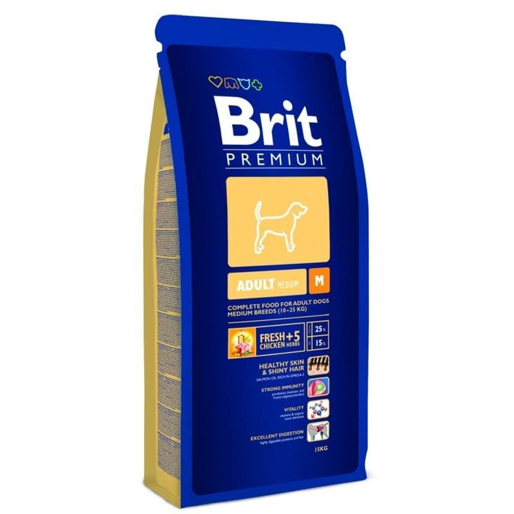 Brit Premium Adult M  д/взрослых собак средних пород 3кг