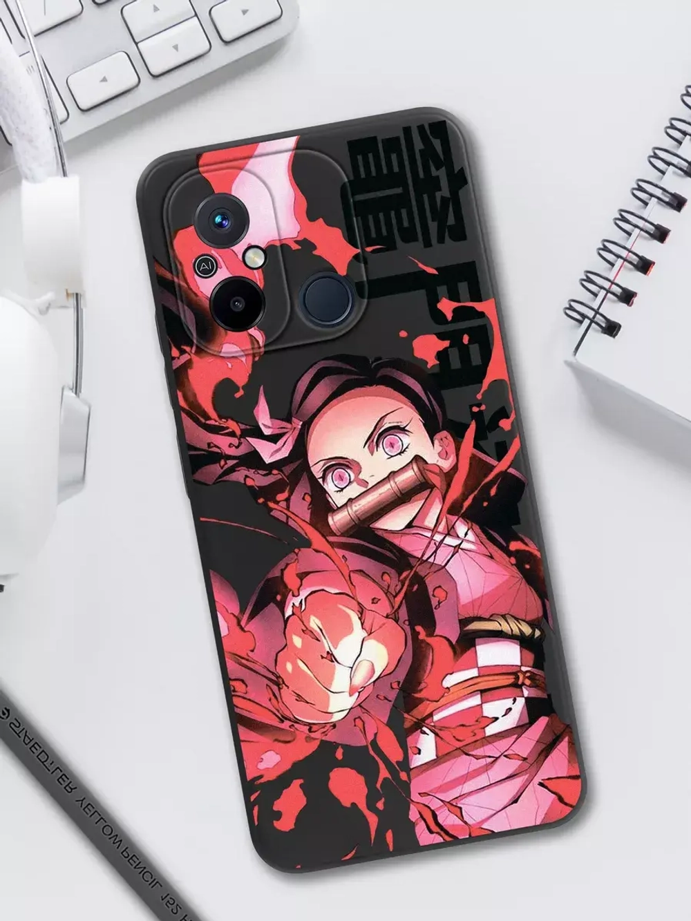 Чехол для Xiaomi Redmi 12C и Poco C55 с принтом