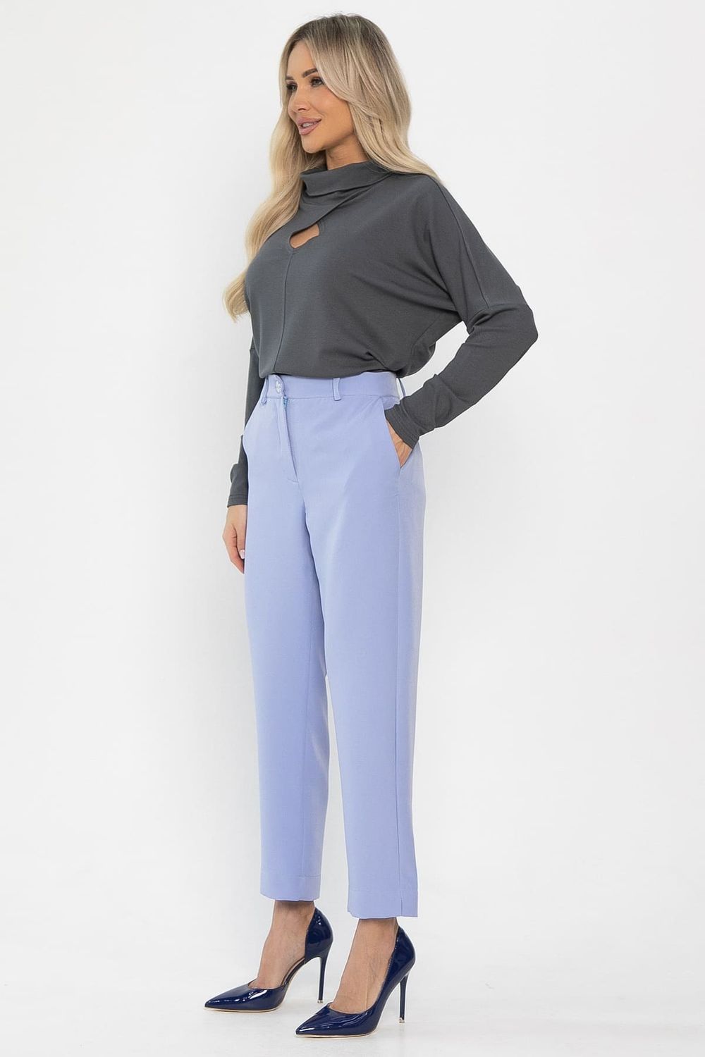 Брюки укороченные Энни (голубые) Б14286-10М LT Collection