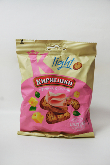 «Кириешки Light», сухарики со вкусом ветчины с сыром 40 грамм