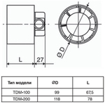 Канальный вентилятор Soler&Palau TDM200Z