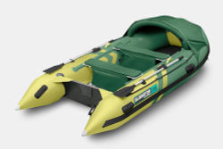 Надувная лодка GLADIATOR C370AL зелено-оливковый