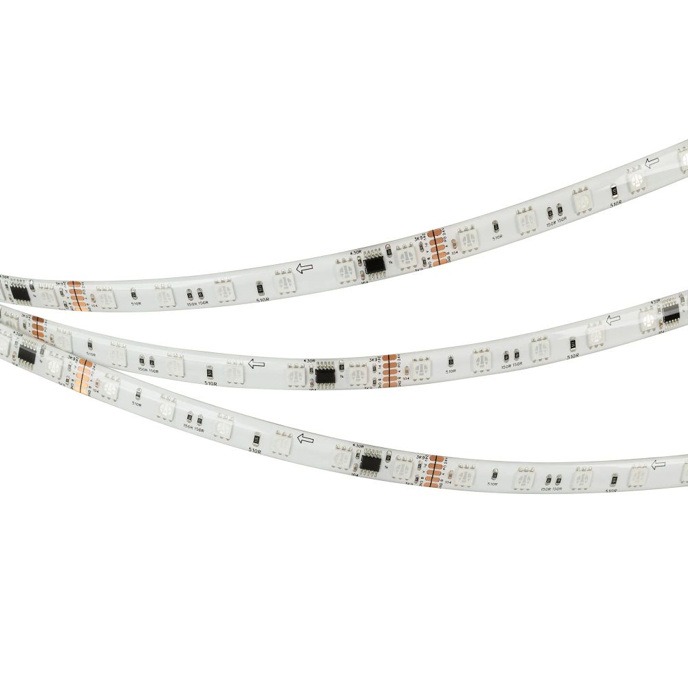 Светодиодная лента герметичная DMX-SE-B60-10mm 24V RGB-PX6 (14 W/m, IP65, 5060, 5m) (Arlight, -) 039607