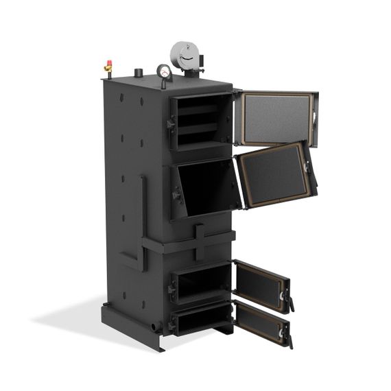 Твердотопливный котел длительного горения Huntel Hot 40