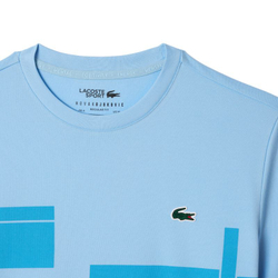 Мужская теннисная футболка Lacoste Tennis x Novak Djokovic - небесный