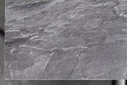 "Венето" обеденная группа на 6 персон со стульями "Милан", каркас темно-серый, роуп темно-серый