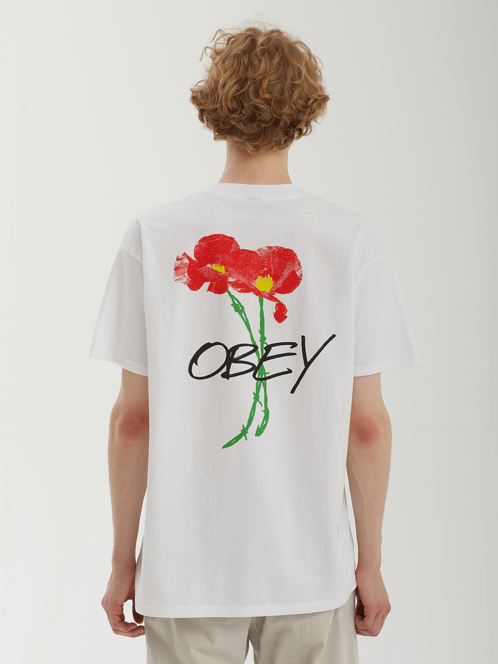 Мужская Футболка Obey Poppies