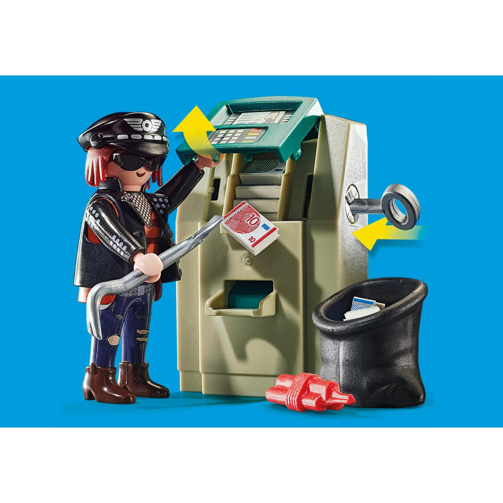 Игровой набор Playmobil 70572 Полицейский мотоцикл Погоня за преступником 70572 32 детали — фото 4