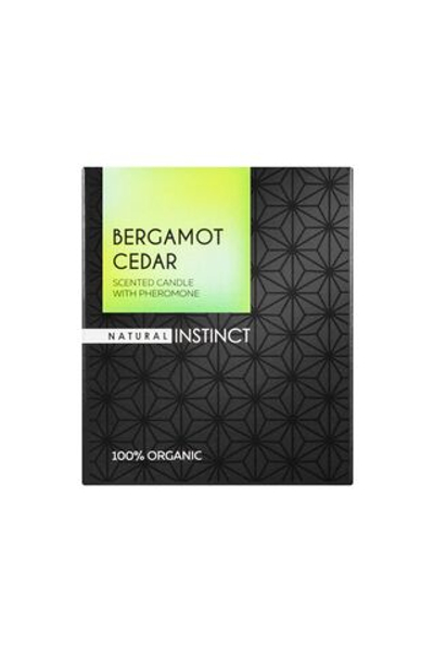 Ароматическая свеча с феромонами Natural Instinct Кедр и бергамот - 180 гр.