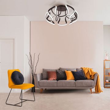 Потолочный светильник с пультом 100W 3300К/4200К/6500К 90238/1 кофе Alstroemeria Eurosvet