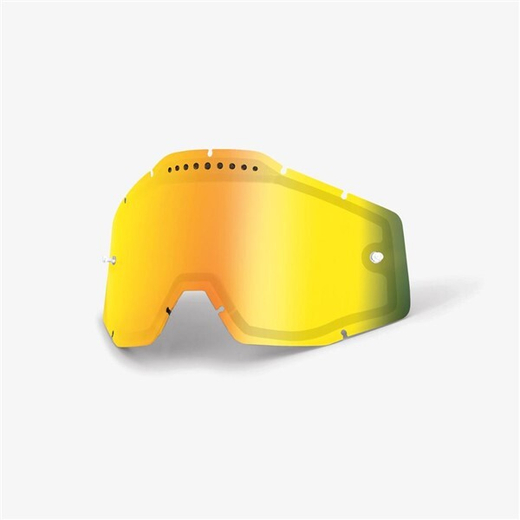 Линза 100% RC2/AC2/ST2 Replacement Lens Vented Dual Pane Mirror Gold (51008-659-01)