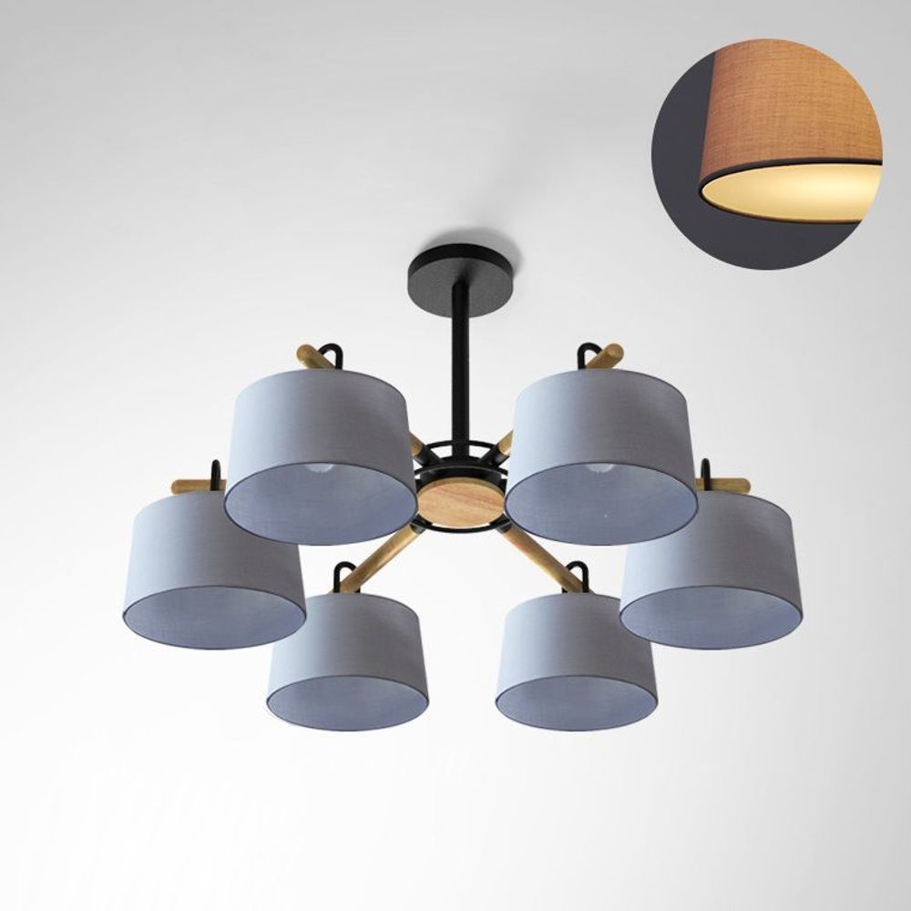 Потолочная Люстра Even 6 Gray By Imperiumloft