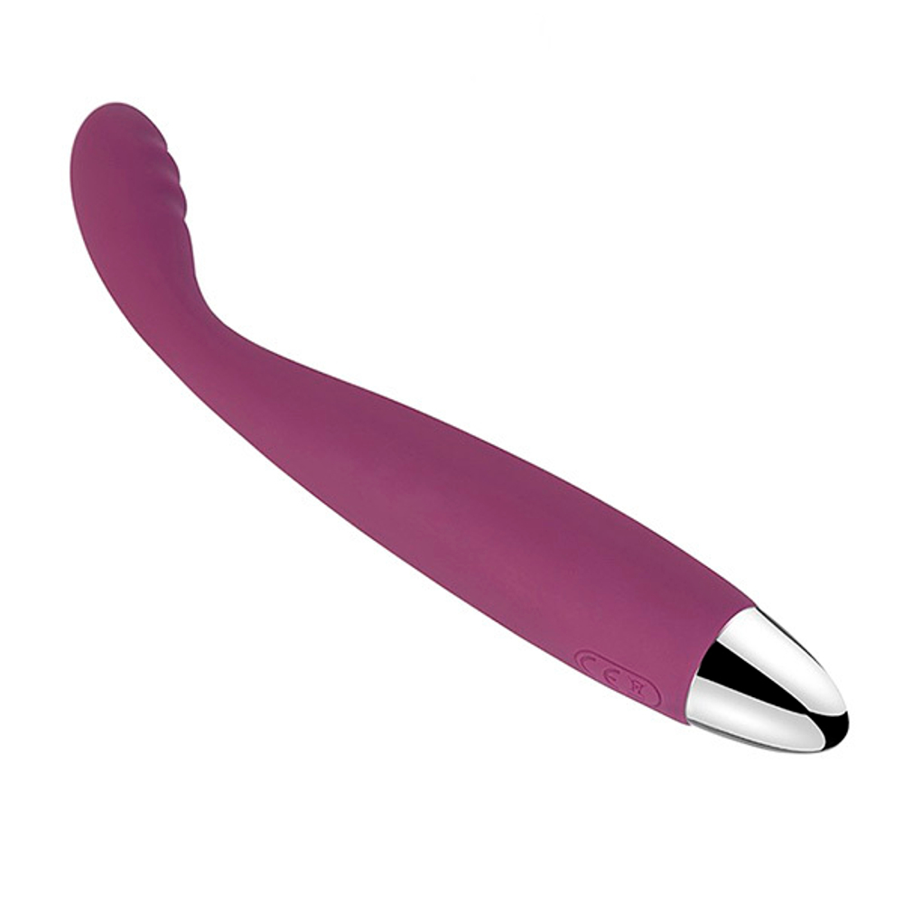 Фиолетовый вибратор 18,2см с гнущейся головкой для стимуляции точки G Svakom Cici G-Spot Vibrator SG-02B