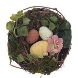 GAEM Набор из 3-х изделий декоративных "Гнездо пасхальное" (10*5), L33 W10 H5 см