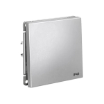 ARTGALLERY 1-клавишный ПЕРЕКЛЮЧАТЕЛЬ IP44, 10АХ, механизм, быстрозажим. клем., АЛЮМИНИЙ