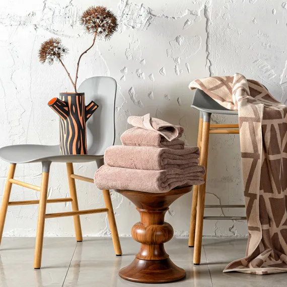 Полотенце банное коричневого цвета Essential, 90х150 см