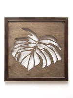 Настенный декор "Два панно монстеры" в раме