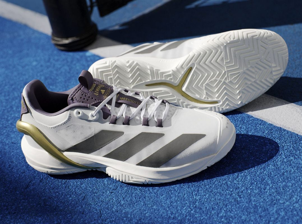 Теннисные кроссовки Adidas Adizero Cybersonic 2 M NM - cloud white/core black/aurora plum