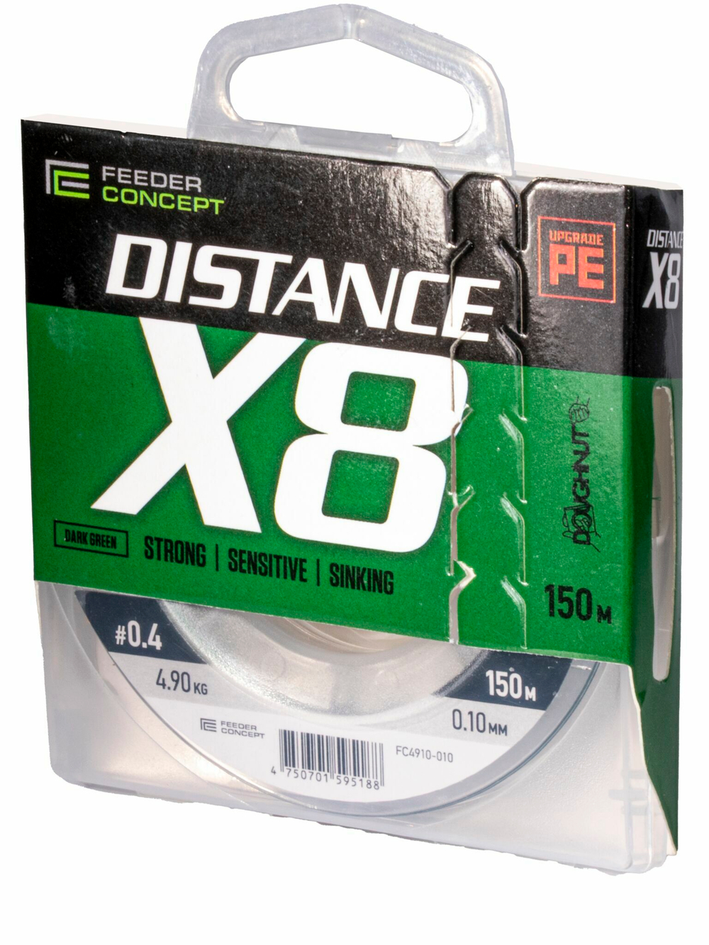 Леска плетёная Feeder Concept DISTANCE X8 150 м, 0.10 мм